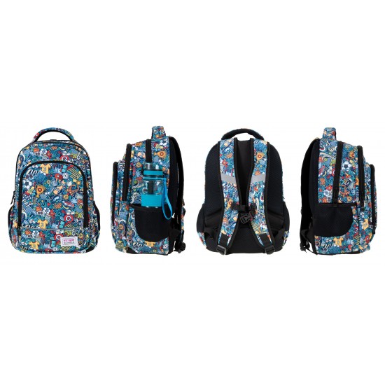 Ghiozdan, Strigo, Misty,39 x 27 x 18, 24 litri, Multicolor Ghiozdan, Strigo, Misty,39 x 27 x 18, 24 litri, Multicolor