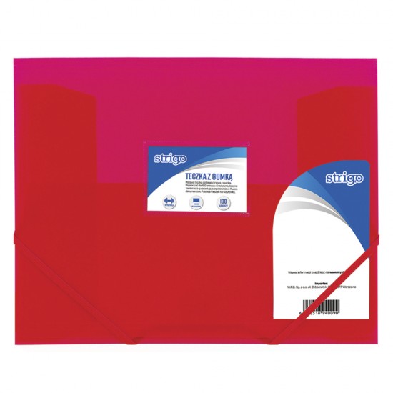 Mapa Strigo A4 cu elastic, roz Mapa Strigo A4 cu elastic, roz