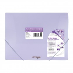 Mapa Strigo A4 cu elastic, PASTEL LILIAC