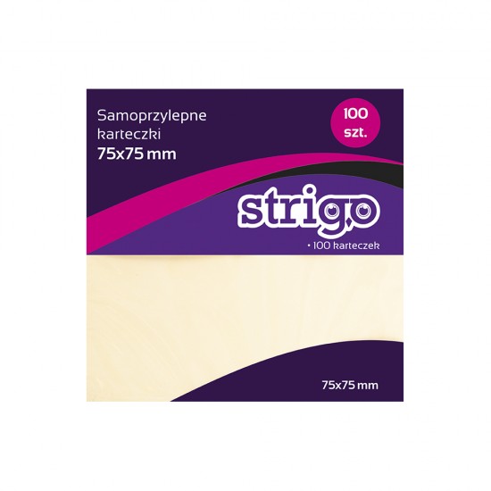 Notite Adezive Strigo 7X75mm 100 File Galben Pastel Notite Adezive Strigo 7X75mm 100 File Galben Pastel