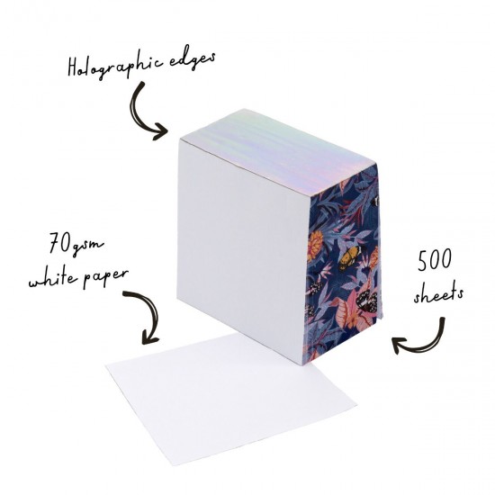 Cub notite neadezive Pukka Pands Bloom, 500 file, 80x80 mm, 70 g