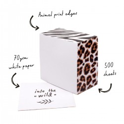 Cub notite neadezive Pukka Pands Wild, 500 file, 80x80 mm, 70 g Cub notite neadezive Pukka Pands Wild, 500 file, 80x80 mm, 70 g