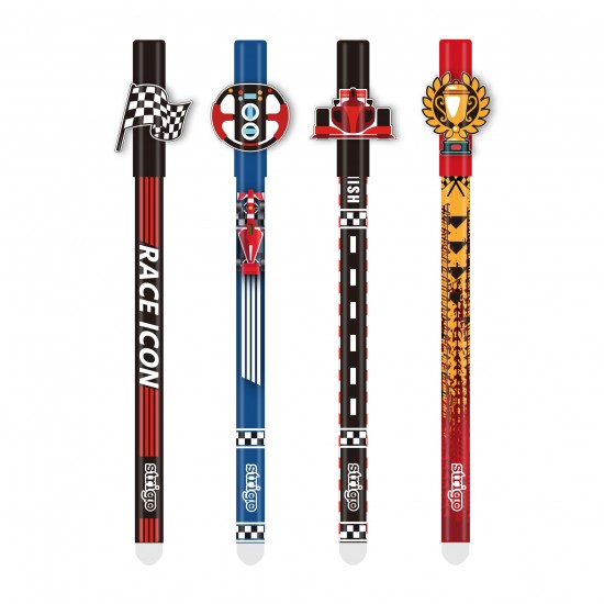 Set 4 pixuri Strigo cerneala cu stergere, RACE,