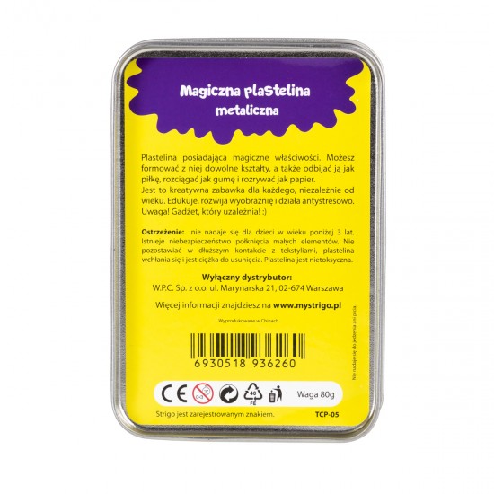 Plastilina magica Strigo METALLIC Verde Plastilina magica Strigo METALLIC Verde