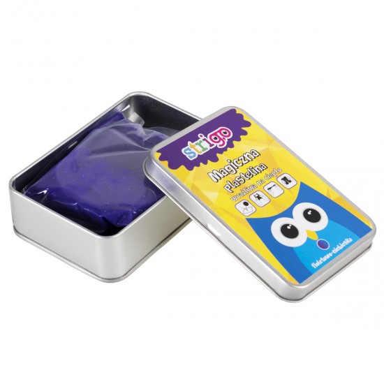 Plastilina magica Strigo cu stergere Violet- Albastru Plastilina magica Strigo cu stergere Violet- Albastru