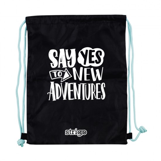 Sac Strigo 'Say yes' Gym Bag 35x46.5cm Sac Strigo 'Say yes' Gym Bag 35x46.5cm
