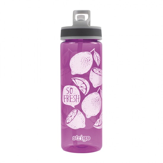 Sticla de baut, Strigo, cu pai Roz Sticla de baut, Strigo, cu pai Roz