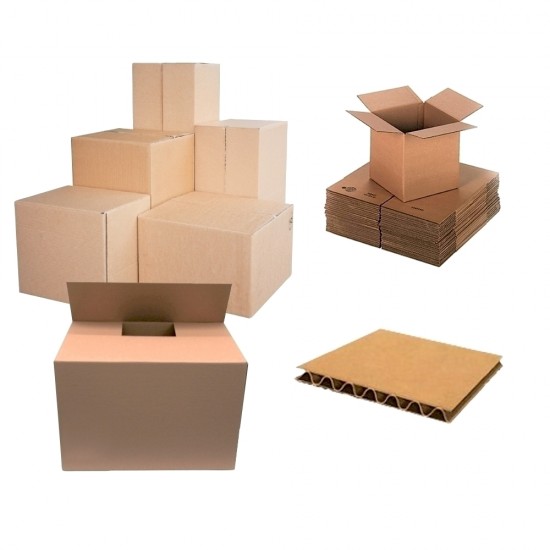 Cutii pliate din carton, 450 x 320 x 300 mm, 10 bucati/set