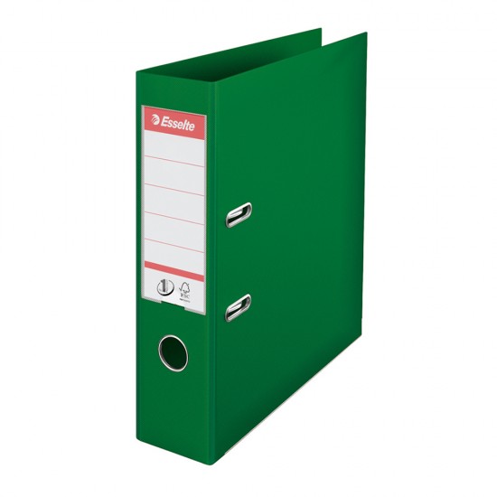 Biblioraft Esselte No.1 Power, PP/PP, A4, 75 mm, verde