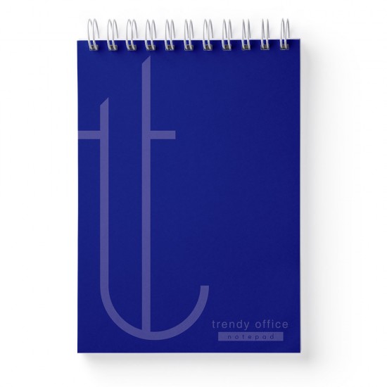 Blocnotes, Trendy blue, cu spira, A5, 70 file, dictando Blocnotes, Trendy blue, cu spira, A5, 70 file, dictando