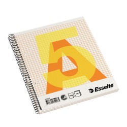 Caiet de birou cu spira, Esselte, A5, matematica, 70 de coli Caiet de birou cu spira, Esselte, A5, matematica, 70 de coli