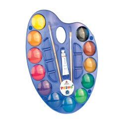 Acuarele Morocolor Primo, diametru pastila 44 mm, 12 culori/cutie Acuarele Morocolor Primo, diametru pastila 44 mm, 12 culori/cutie