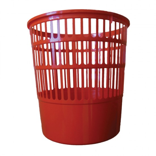 Cos pentru birou, Tami, 16 l, perforat, rosu Cos pentru birou, Tami, 16 l, perforat, rosu