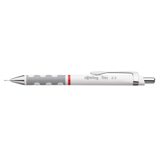 Creion mecanic Rotring Tikky III, mina 0.5 mm, alb