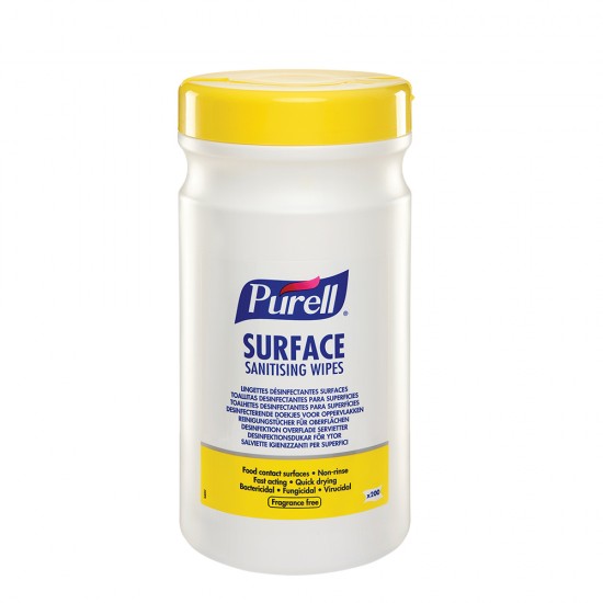 Servetele dezinfectante, Purell Surface, pt suprafete, 200 portii/pachet