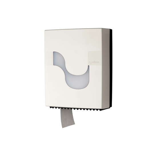 Dispenser Celtex, Megamini, pentru hartie igienica Mini Jumbo, plastic, alb