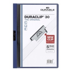 Dosar de prezentare Durable Duraclip, 30 coli, albastru inchis Dosar de prezentare Durable Duraclip, 30 coli, albastru inchis