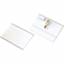 Ecuson orizontal Donau, 90 x 57 mm, cu ac si clip, 50 bucati/cutie Ecuson orizontal Donau, 90 x 57 mm, cu ac si clip, 50 bucati/cutie