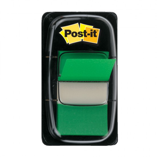 Index Post-it® Clasic,  25.4 x 43.2 mm, verde