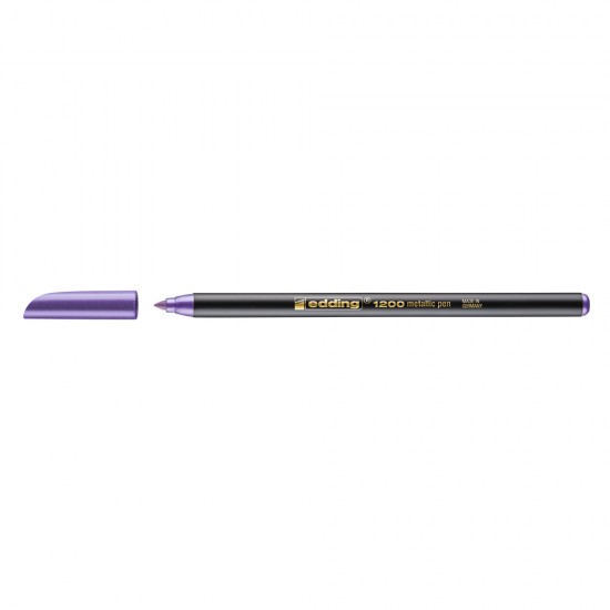 Marker, Edding 1200, tip carioca, grosime varf 1-3 mm, violet metalic Marker, Edding 1200, tip carioca, grosime varf 1-3 mm, violet metalic