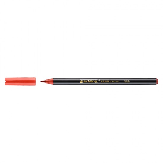Marker, Edding 1340, varf tip pensula, rosu Marker, Edding 1340, varf tip pensula, rosu