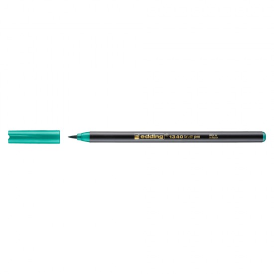 Marker, Edding 1340, varf tip pensula, verde Marker, Edding 1340, varf tip pensula, verde