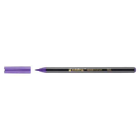 Marker, Edding 1340, varf tip pensula, violet Marker, Edding 1340, varf tip pensula, violet