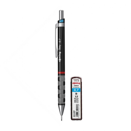 Set Rotring, creion mecanic Tikky III Original,  0.7 mm