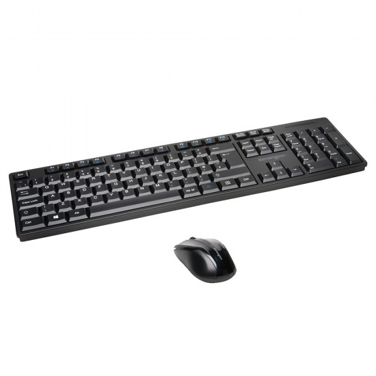 Kit mouse si tastatura wireless, Kensington, Pro Fit, negru