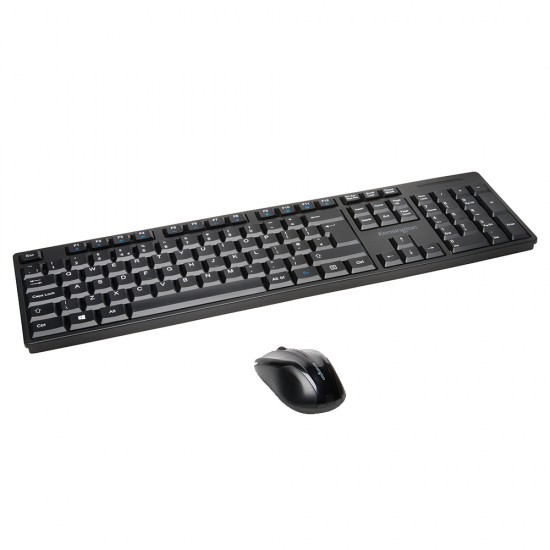 Kit mouse si tastatura wireless, Kensington, Pro Fit, negru Kit mouse si tastatura wireless, Kensington, Pro Fit, negru