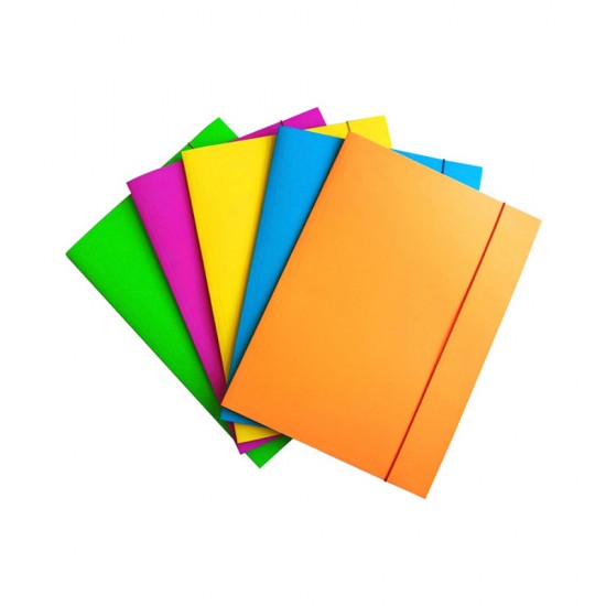 Mapa documente, A4, carton, inchidere cu elastic, diverse culori