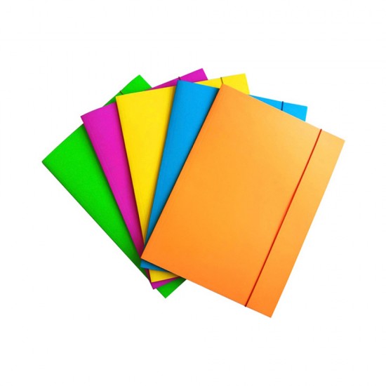 Mapa documente, A4, carton, inchidere cu elastic, diverse culori Mapa documente, A4, carton, inchidere cu elastic, diverse culori