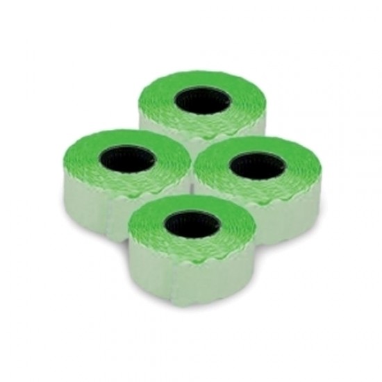 Etichete autoadezive pentru marcatoare, 22 x 12 mm, 1500 bucati/rola, verde fluorescent