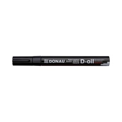 Marker permanent cu vopsea Donau, varf rotund, 2.8 mm, negru Marker permanent cu vopsea Donau, varf rotund, 2.8 mm, negru