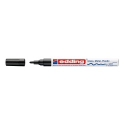 Marker permanent Edding 751 cu vopsea, corp metalic, varf rotund, 1-2 mm, negru Marker permanent Edding 751 cu vopsea, corp metalic, varf rotund, 1-2 mm, negru