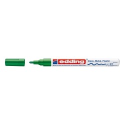 Marker permanent Edding 751 cu vopsea, corp metalic, varf rotund, 1-2 mm, verde Marker permanent Edding 751 cu vopsea, corp metalic, varf rotund, 1-2 mm, verde
