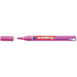 Marker permanent Edding 751 cu vopsea, varf 1-2MM, roz Marker permanent Edding 751 cu vopsea, varf 1-2MM, roz
