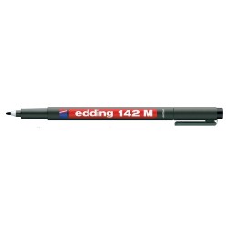 Marker permanent Edding OHP, 142M, corp plastic, varf rotund, 1 mm, negru Marker permanent Edding OHP, 142M, corp plastic, varf rotund, 1 mm, negru