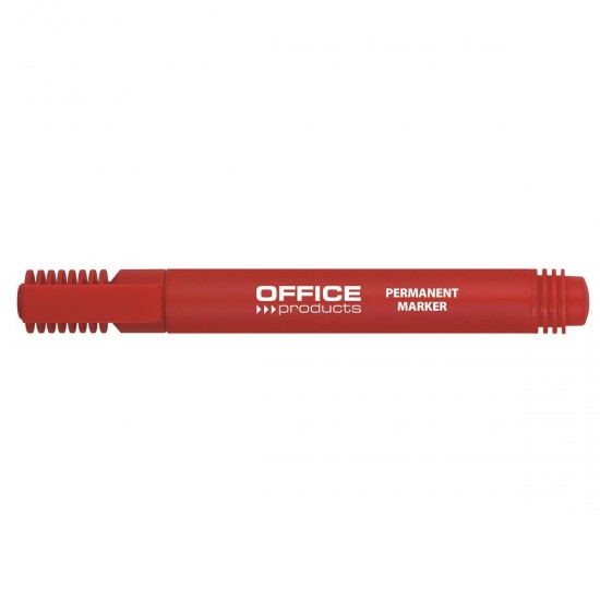 Marker permanent, Office Products, varf rotund, 1-3 mm, rosu