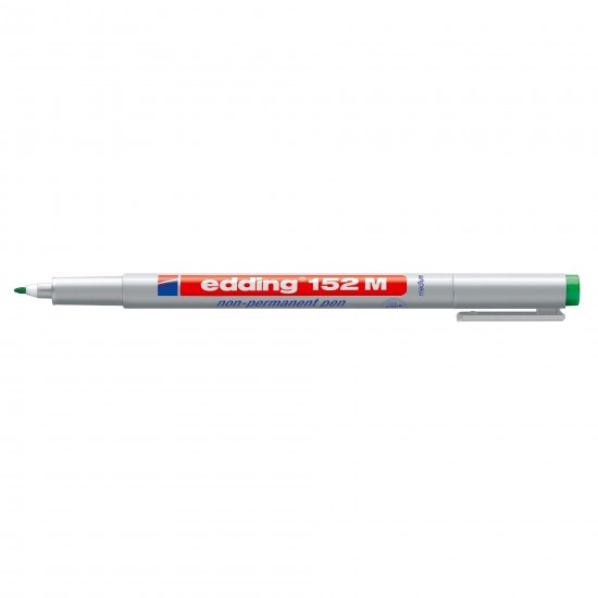 Marker nepermanent Edding OHP 152, varf rotund, 1.0 mm, verde