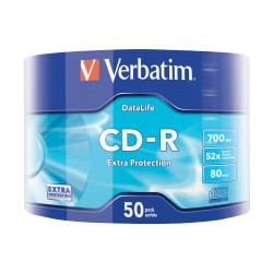 CD-R Verbatim, 52x, 700 MB, 50 bucati/shrink CD-R Verbatim, 52x, 700 MB, 50 bucati/shrink