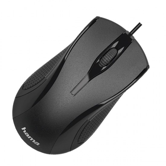 Mouse cu fir HAMA MC-200, 1200 dpi, negru