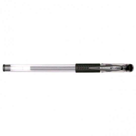 Roller cu gel, Donau, 0.5 mm, plastic, negru Roller cu gel, Donau, 0.5 mm, plastic, negru