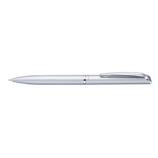 Roller Pentel EnerGel High Class 0.7mm corp alb perlat scris negru, mecanism prin rasucire, rezistent, durabil