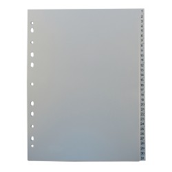 Separatoare Noki, din plastic, cu index 1-31 Separatoare Noki, din plastic, cu index 1-31