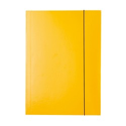 Mapa Esselte Economy din carton, cu elastic, galben Mapa Esselte Economy din carton, cu elastic, galben