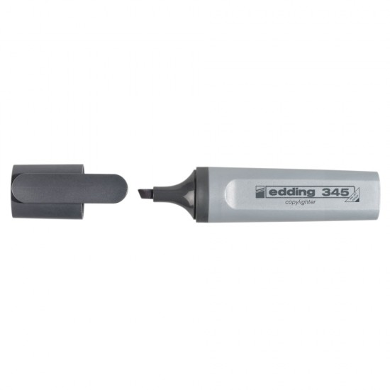 Textmarker Edding 345, varf 2-5 mm, gri