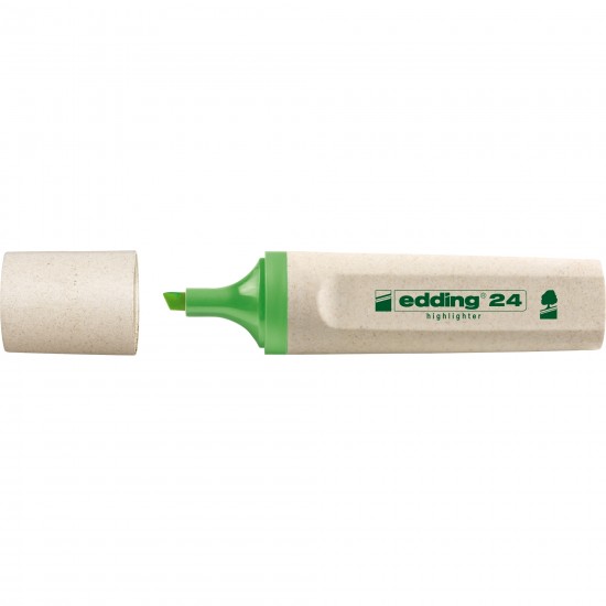 Textmarker Edding Ecoline, varf retezat, 2-5 mm, verde Textmarker Edding Ecoline, varf retezat, 2-5 mm, verde