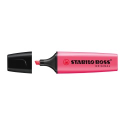 Textmarker Stabilo Boss, varf 2-5 mm, rosu Textmarker Stabilo Boss, varf 2-5 mm, rosu
