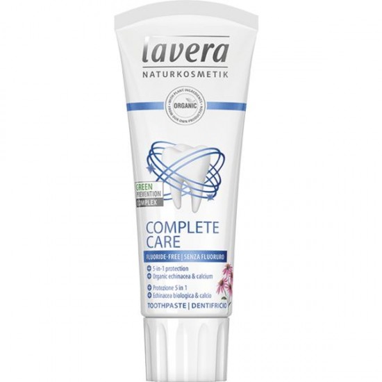 Pasta de dinti bio Complete Care fara fluor, 75ml - LAVERA Pasta de dinti bio Complete Care fara fluor, 75ml - LAVERA